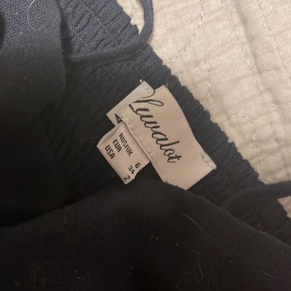 princess polly ruffle navy top - Picture 4 of 5